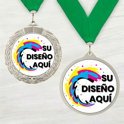 Medalla de Metal Personalizada de 2.5" con Cinta MDL752